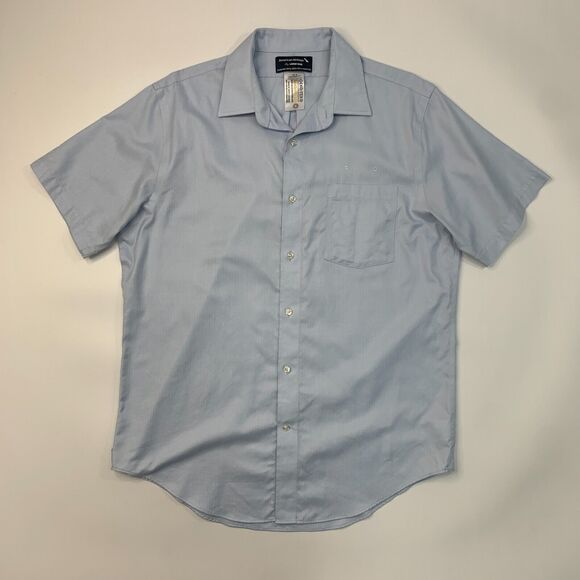 Lands End American Airlines Shirt Mens 16.5 Tailored Fit Cotton Employee Crew - Picture 2 of 11